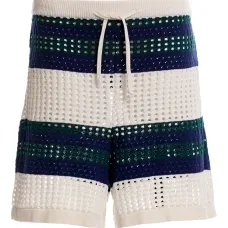 Полосатые шорты рыхлой вязки