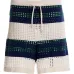 Полосатые шорты рыхлой вязки