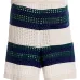 Полосатые шорты рыхлой вязки