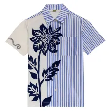 Рубашка Jack в полоску с цветочным принтом