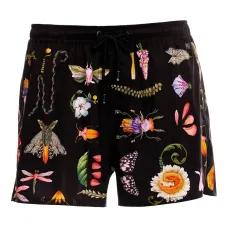 Плавки-шорты с цветочным принтом