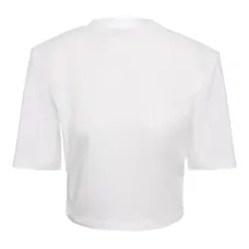 Топ с объемными плечами и открытой спиной