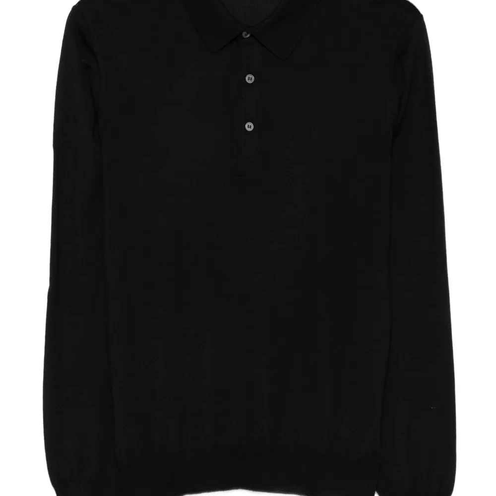 Свитер с воротником поло