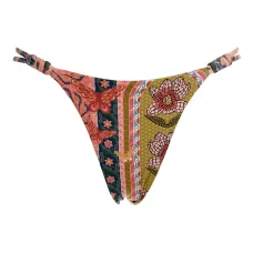 Бикини с треугольными чашками и цветочным принтом