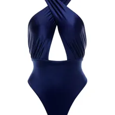 Купальник с перекрестными бретелями