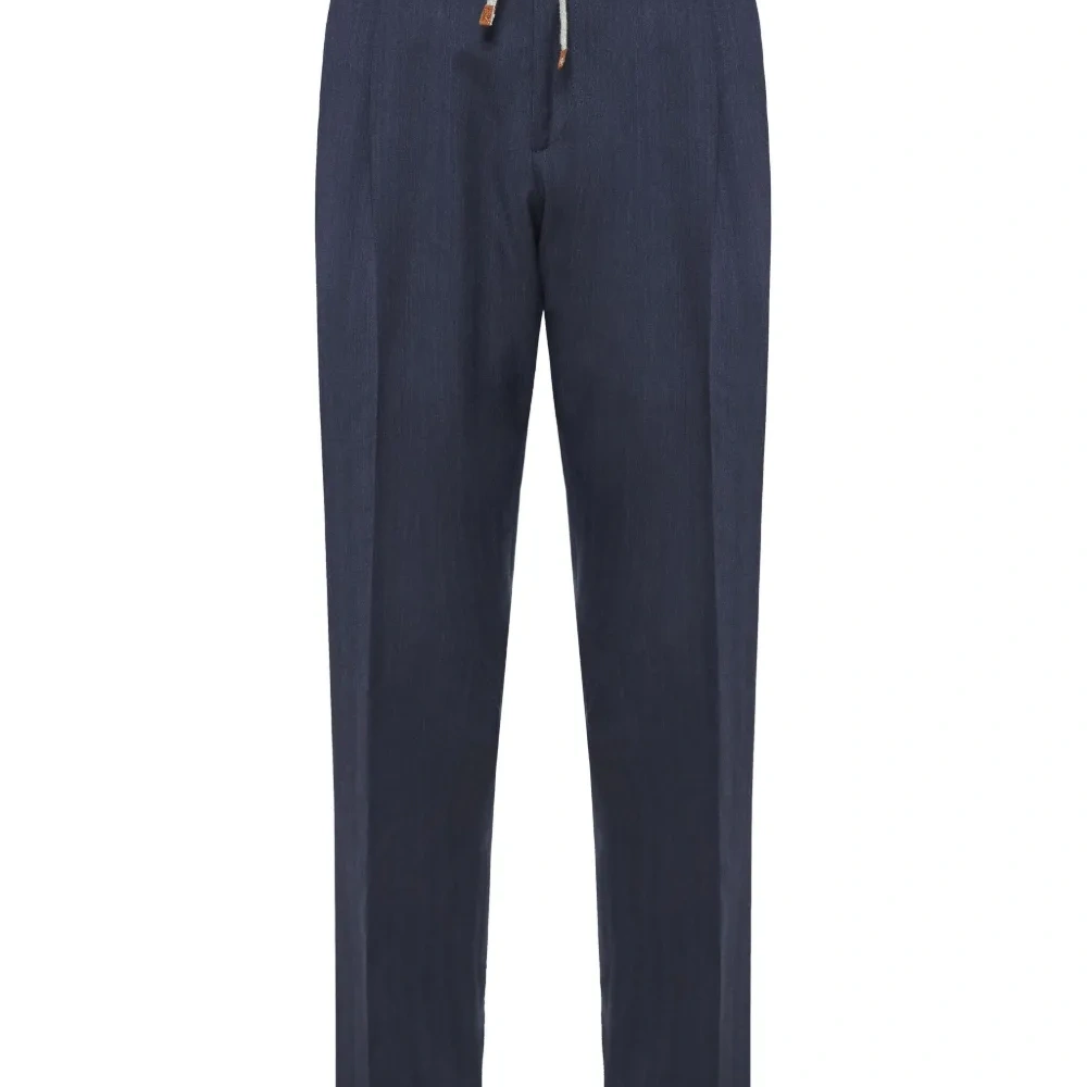 Плиссированные брюки на кулиске