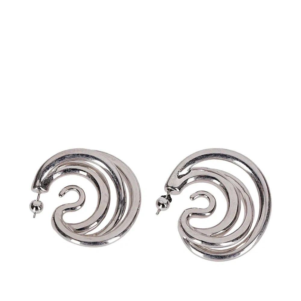 Серьги-триптих среднего размера