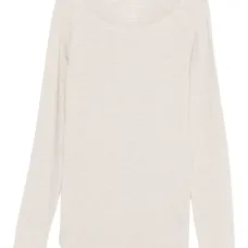 Топ с длинными рукавами и вырезом "лодочка"