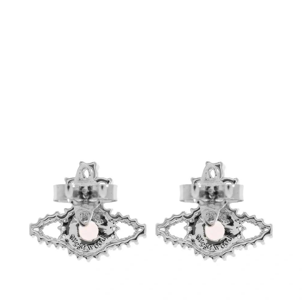 Серьги с кристаллами и орнаментом Orb