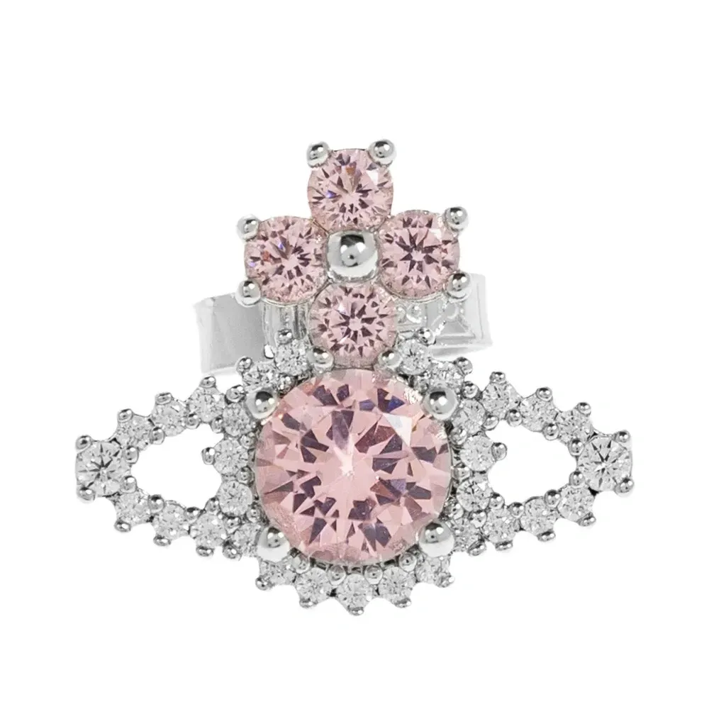 Серьги с кристаллами и орнаментом Orb