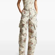 Брюки карго Anne с цветочным узором Брюки карго Anne с цветочным узором