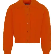 Кардиган с пушистым воротником