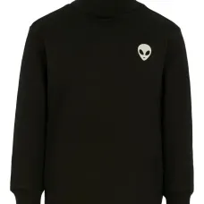 Декорированный топ с высоким воротником Декорированный топ с высоким воротником