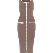 Платье миди Daphne в рубчик Платье миди Daphne в рубчик