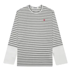 Полосатая футболка с длинными рукавами