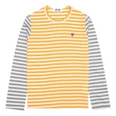 Полосатая футболка с длинными рукавами