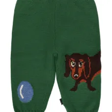 Трикотажные брюки с собакой