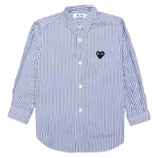 Полосатая рубашка с логотипом