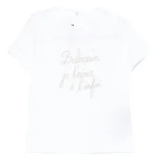 Футболка с вышитым слоганом