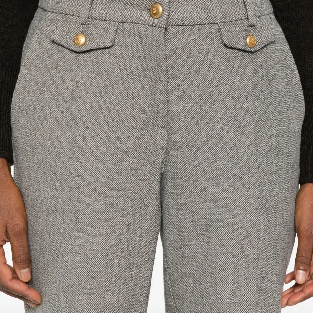 Брюки с узором в елочку