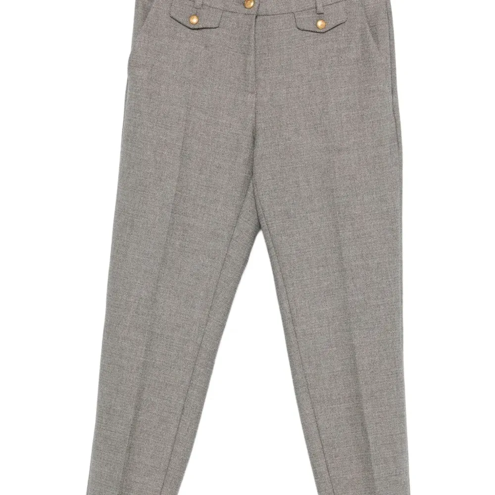 Брюки с узором в елочку