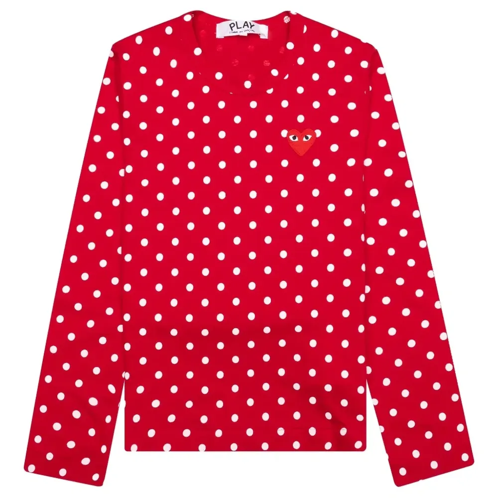 Футболка в горох с логотипом