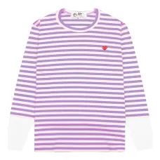 Полосатая футболка с нашивкой-логотипом