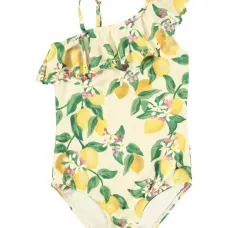 Купальник Net с оборками и принтом