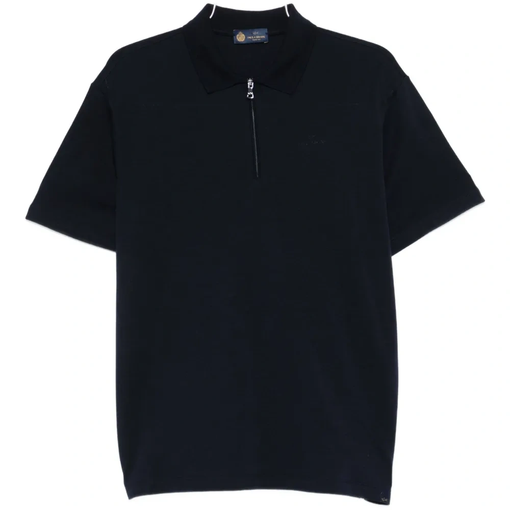 Поло с молнией на воротнике