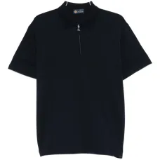 Поло с молнией на воротнике