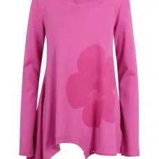 Асимметричный джерси с цветочным принтом Асимметричный джерси с цветочным принтом