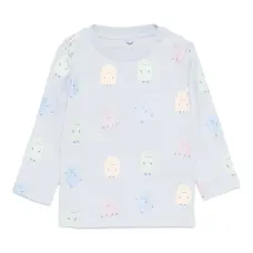 Футболка с длинными рукавами и принтом