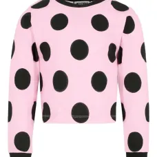 Топ в горох с длинными рукавами