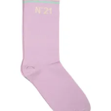 Полосатые носки с вышитым логотипом Полосатые носки с вышитым логотипом