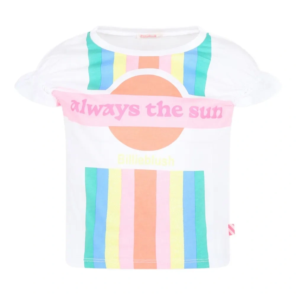 Футболка в полоску с оборками