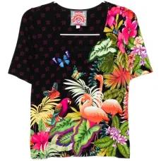 Приталенная футболка Janie с U-образным вырезом