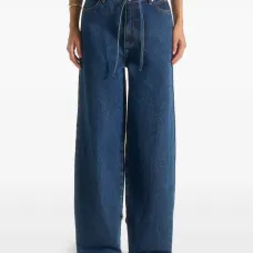 Широкие джинсы Faye с завязками