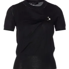 Топ с искусственным жемчугом