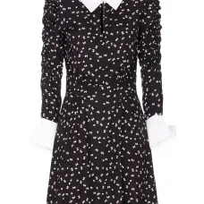 Платье-рубашка с принтом