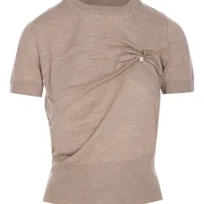 Топ с искусственным жемчугом