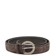 Замшевый ремень с пряжкой, украшенной бисером Замшевый ремень с пряжкой, украшенной бисером