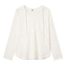 Полосатый топ с капюшоном