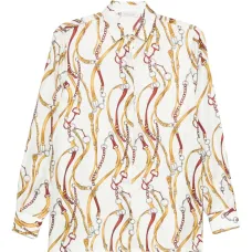 Рубашка с принтом в виде цепей