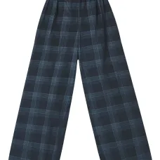Клетчатые брюки с эластичным поясом