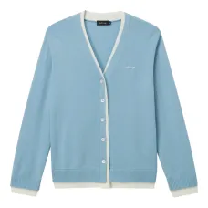 Кардиган с вышитым логотипом