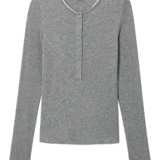 Топ хенли с длинными рукавами