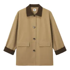 Пальто с вельветовым воротником