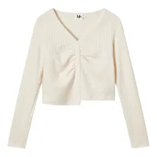 Кардиган в рубчик на пуговицах