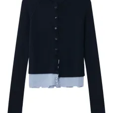 Кардиган с круглым вырезом