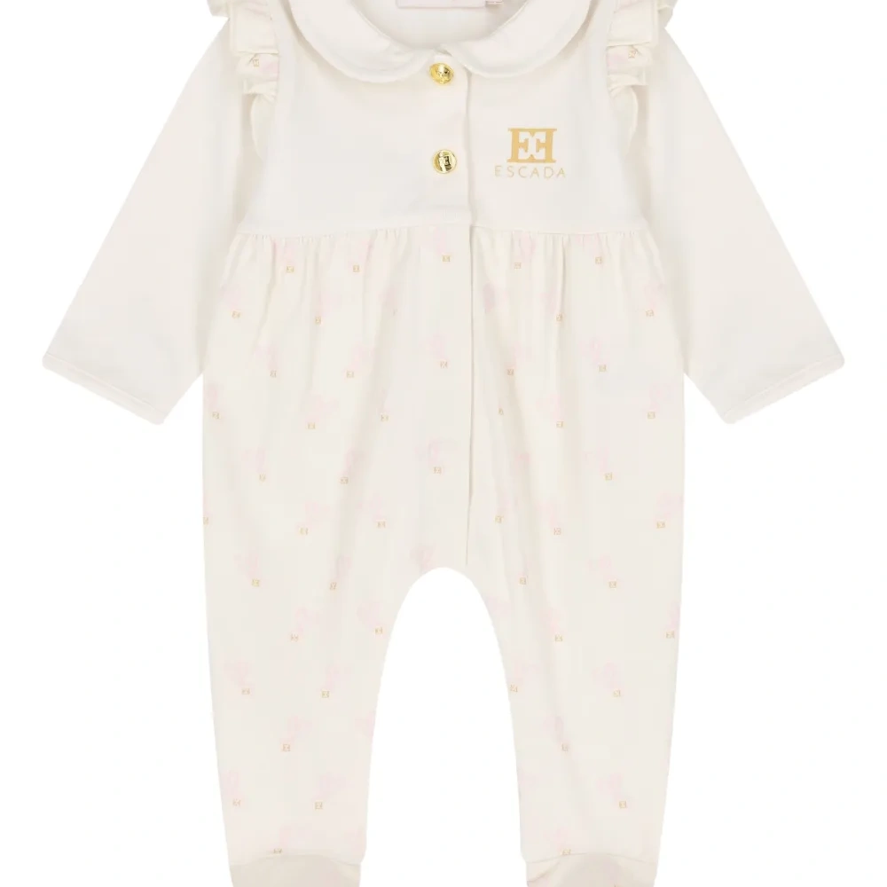 Пижама с оборками и логотипом